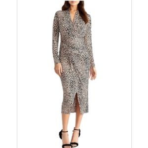 Rachel Rachel Roy Bret Leopard Mob Wife Midi Dress